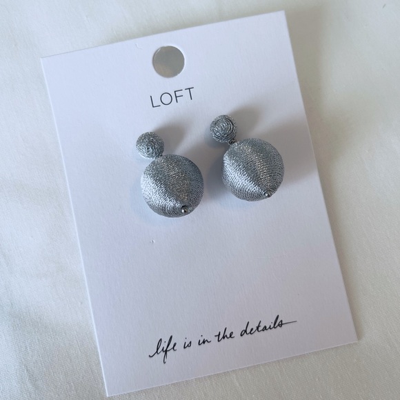 LOFT • Wrapped Ball Statement Earrings - Picture 7 of 7